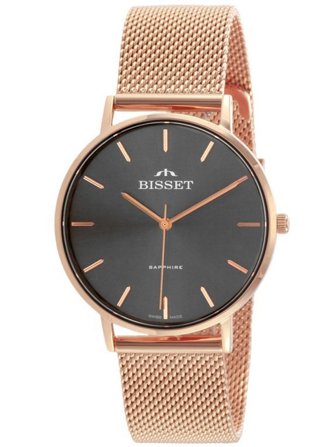 ZEGAREK DAMSKI BISSET BSBF33 (zb579l) - SZAFIROWE SZKŁO