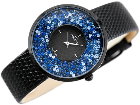 BISSET BSAE04 WOMEN'S WATCH - black/blue (zb541e)