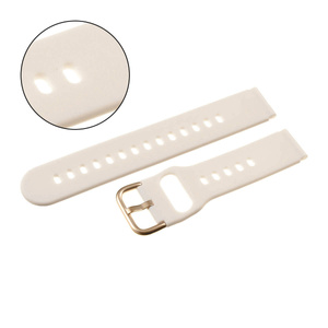 Pasek gumowy do smartwatch U01 - różowy/rosegold - 20mm