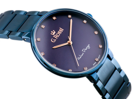 ZEGAREK G. ROSSI - 11155B2-6F3 (zg784g) blue + BOX