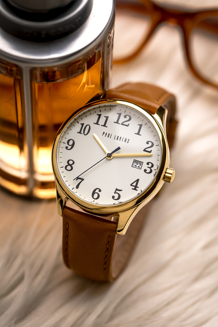 PAUL LORENS MALE WATCH - PL20016A-4B2 (zg380d) + BOX