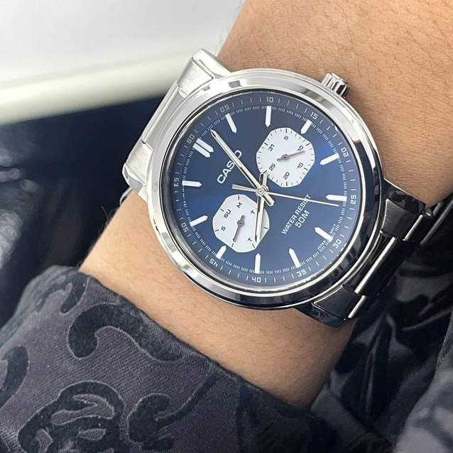 CASIO MEN'S WATCH MTP-E335D-2E1 (zd274b) + BOX