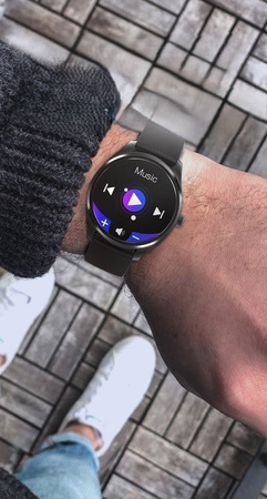 SMARTWATCH MĘSKI G. Rossi SW012-5 gold/gray + dodatkowa BRANSOLETA (sg007e)