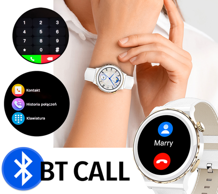 SMARTWATCH DAMSKI Rubicon RNCE92 - WYKONYWANIE POŁĄCZEŃ, CERAMIKA (sr038c)
