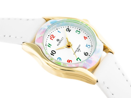 CHILDREN'S WATCH PERFECT LP223-04 - COMMUNION - white / color ring (zp800b) + BOX