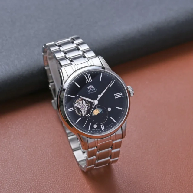 Zegarek Męski Orient Classic Sun & Moon RA-AS0008B10B + BOX