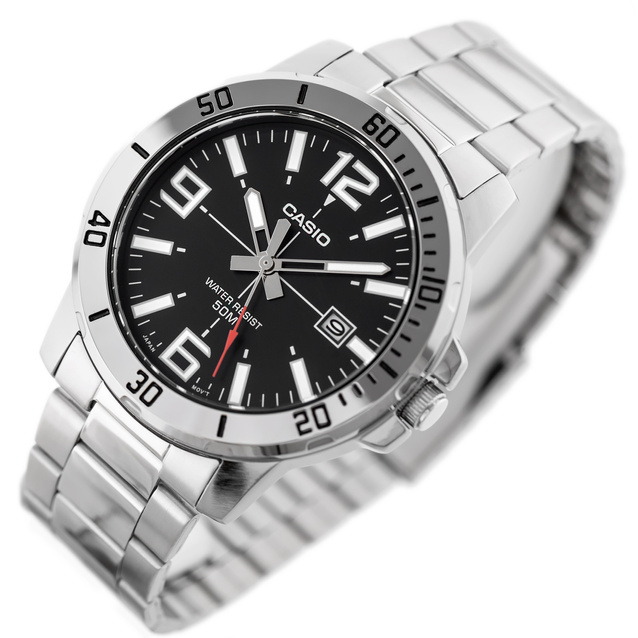 CASIO MEN'S WATCH MTP-VD01D-1BV + BOX