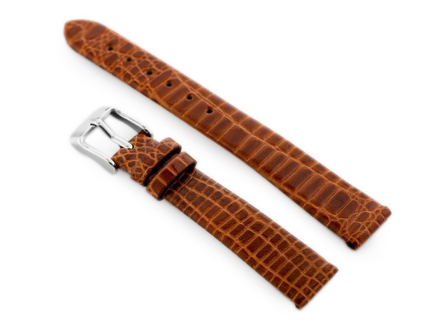 W57 leather watch strap - brown - 12mm