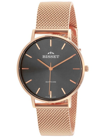 ZEGAREK DAMSKI BISSET BSBF33 (zb579l) - SZAFIROWE SZKŁO