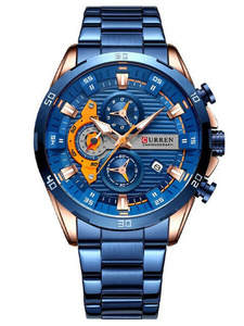MALE CURREN 8402 CHRONOGRAPH WATCH (zc029d) +BOX