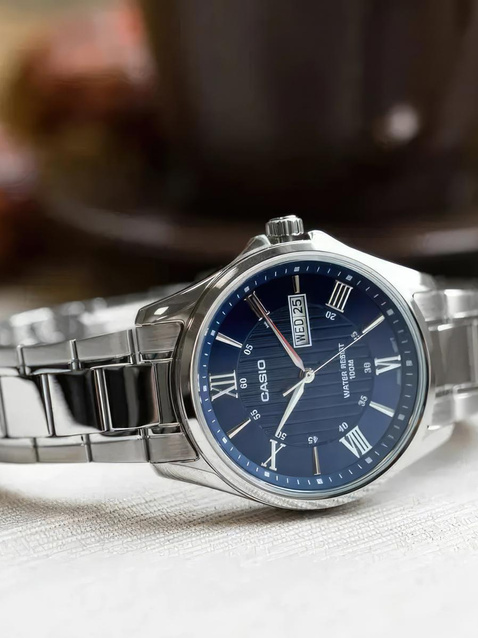 CASIO MEN'S WATCH MTP-1384D-2A + BOX