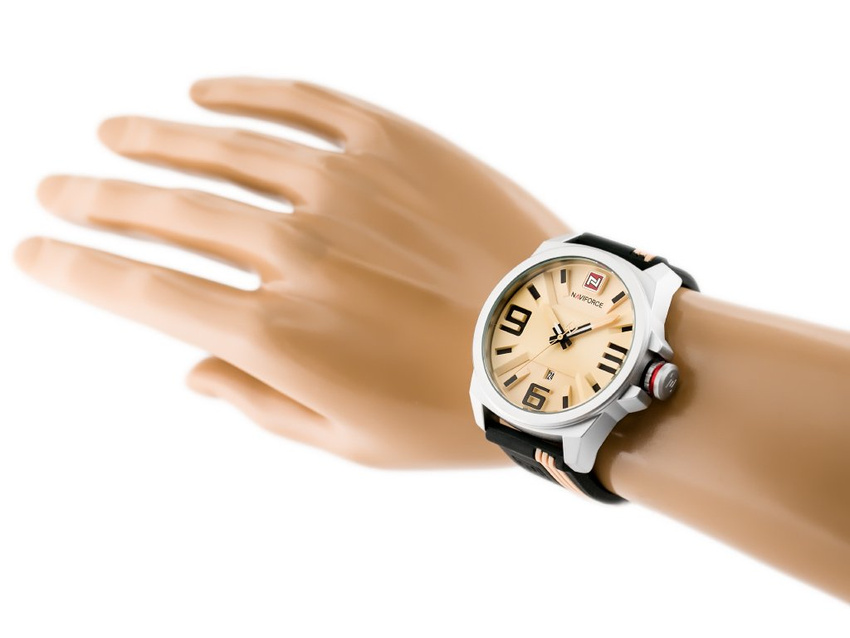 NAVIFORCE MEN'S WATCH - NF9098 (zn045a) - beige/black