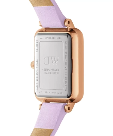ZEGAREK DAMSKI DANIEL WELLINGTON Quadro Lavender Mop 20mm DW00100637 + BOX (zw521b) 