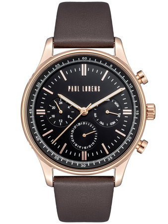 PAUL LORENS MALE WATCH - PL10602A2-1B1 (zg362g) + BOX