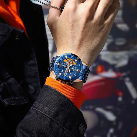 MALE CURREN 8402 CHRONOGRAPH WATCH (zc029d) +BOX