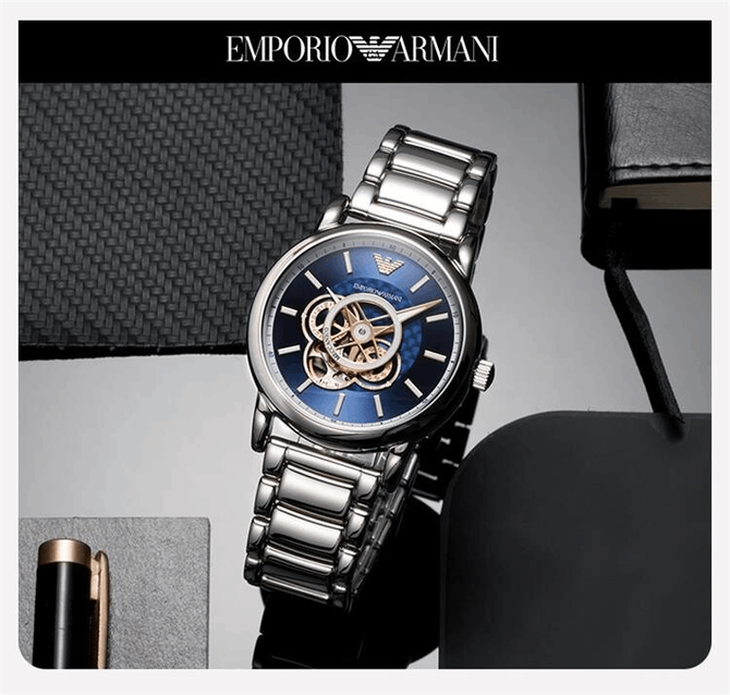 EMPORIO ARMANI LUIGI Open Heart AUTOMATIC men's watch AR60036