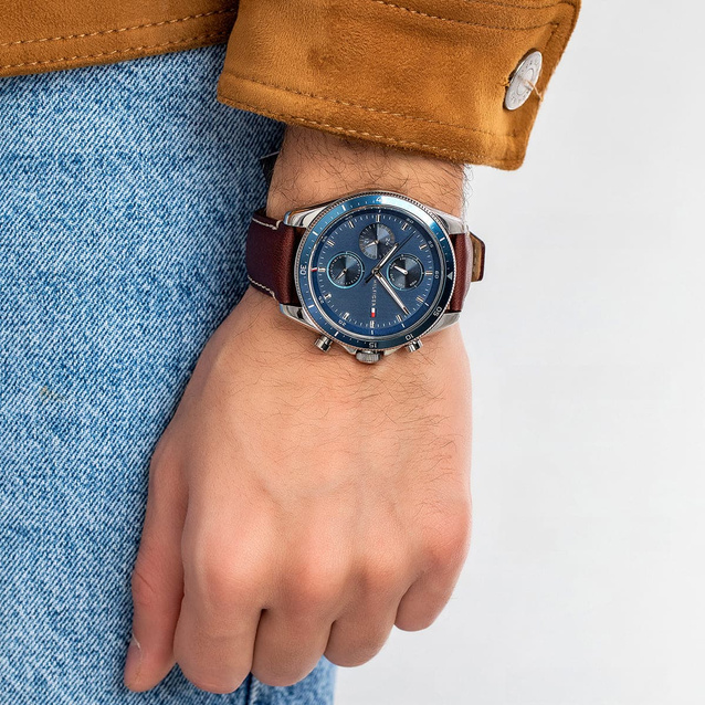 TOMMY HILFIGER MEN'S WATCH 1791837 PARKER (zf041a) + BOX