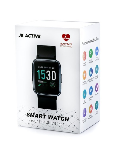SMARTWATCH UNISEX Jordan Kerr Active - black (sj002b) Dotykowy ekran IPS