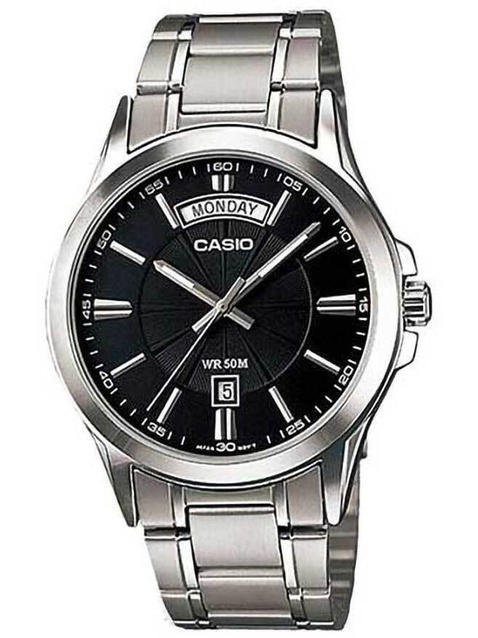 CASIO MEN'S WATCH MTP-1381D-1AVDF (zd076a) + BOX