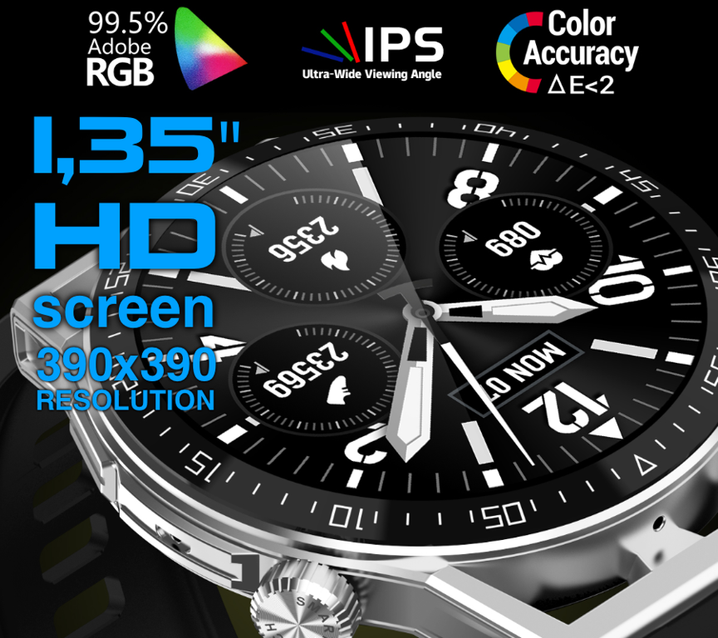 Rubicon RNCE88 MEN'S SMARTWATCH - CONNECTIONS, OWN dial (sr033d)