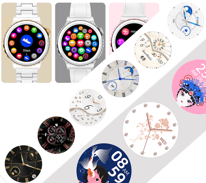 SMARTWATCH FOR WOMEN Rubicon RNCE92 - CONNECTIONS, CERAMIC (sr038c)