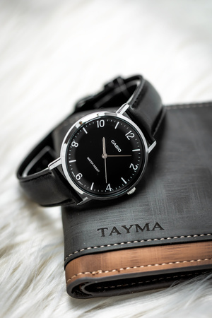 ZEGAREK MĘSKI CASIO  MTP-VT03L-1B + BOX