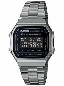 ZEGAREK MĘSKI CASIO A168WGG-1BDF (zd088d) - KLASYKA + BOX
