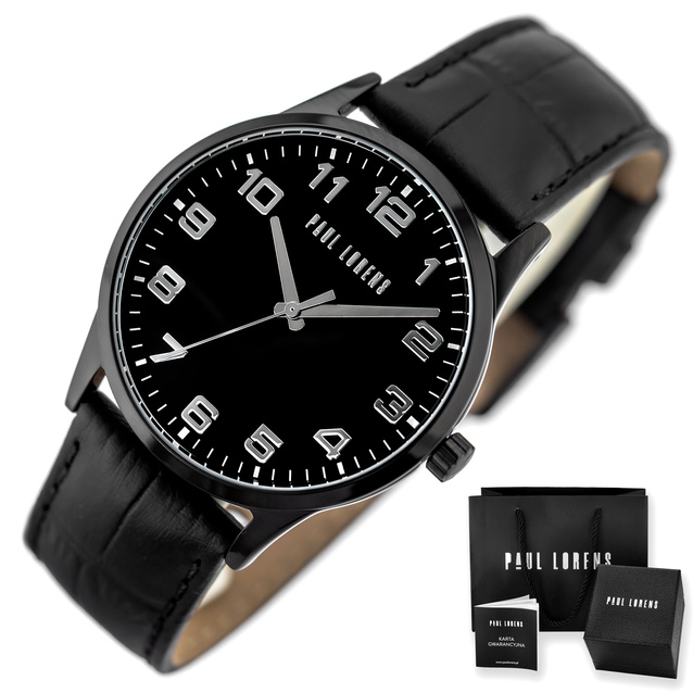PAUL LORENS MALE WATCH - PL20022A-1A5 (zg377a) + BOX