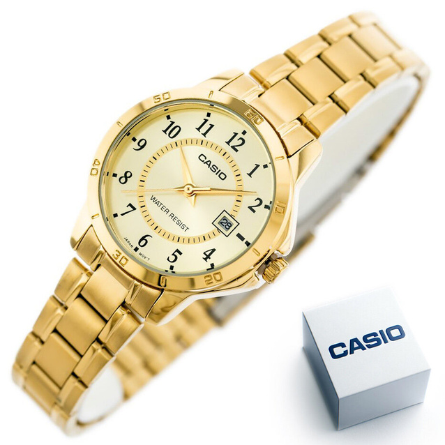 CASIO LTP-V004G-9B WOMEN'S WATCH (zd568c) + BOX