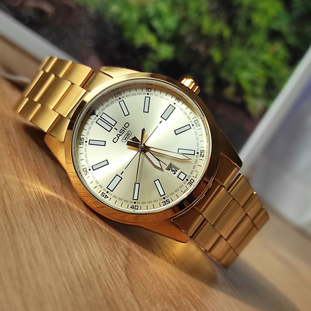 CASIO MEN'S WATCH MTP-VD02G-9EUDF (zd217d) + BOX