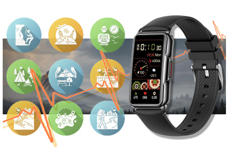 SMARTWATCH DAMSKI Rubicon RNCF04 - TRYBY SPORTOWE, MONITOR SNU (sr050b)