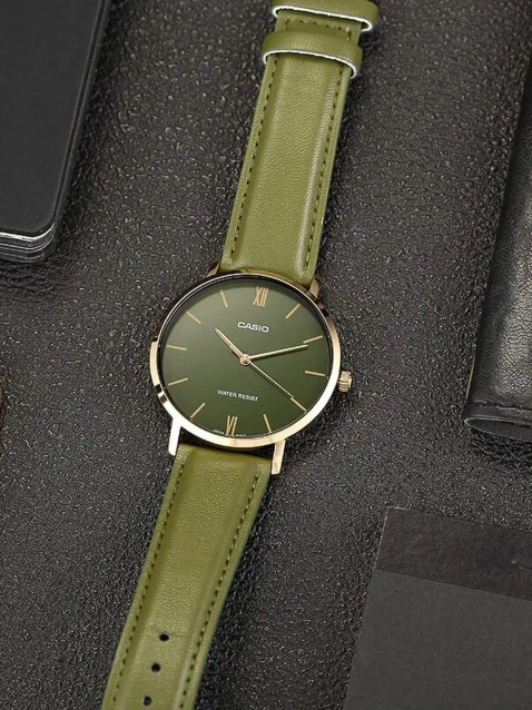 CASIO MEN'S WATCH MTP-VT01GL-3B + BOX