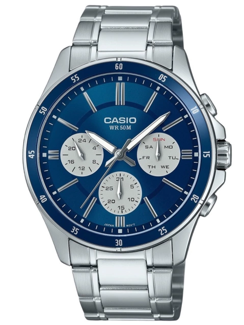 CASIO MEN'S WATCH MTP-1374D-2A3 (zd063h) + BOX