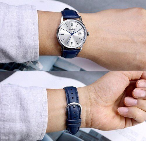 CASIO MALE WATCH MTP-V002L-2B3 + BOX (zd224b)