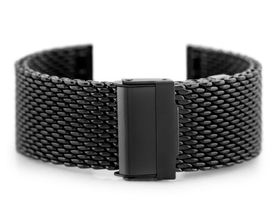 Pacific 12 bracelet - HQ mesh - black 20mm