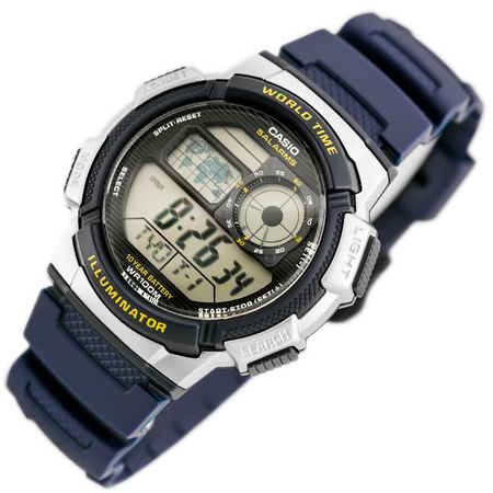 CASIO MEN'S WATCH AE-1000W 2AV (zd073e) - WORLD TIME + BOX