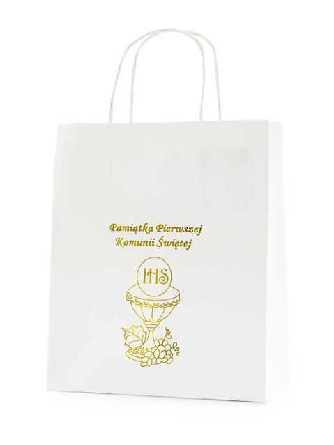 Torebka prezentowa - Pamiątka Pierwszej Komunii - papierowa