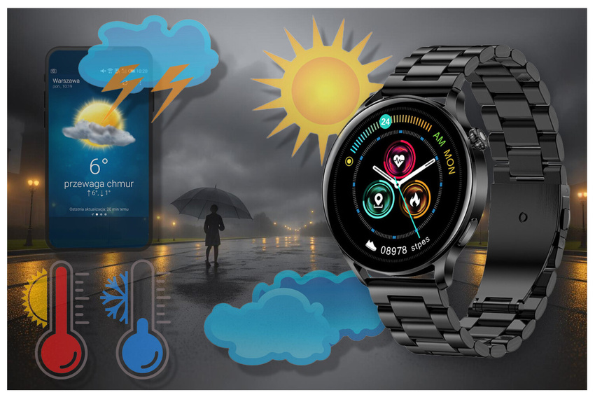 SMARTWATCH Rubicon RNCE81 - CONNECTIONS, PULSOKSYMETER (sr045c)