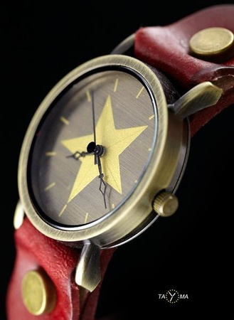 TAYMA WOMEN'S WATCH - RETRO PUNK 27 - red (zx583a)