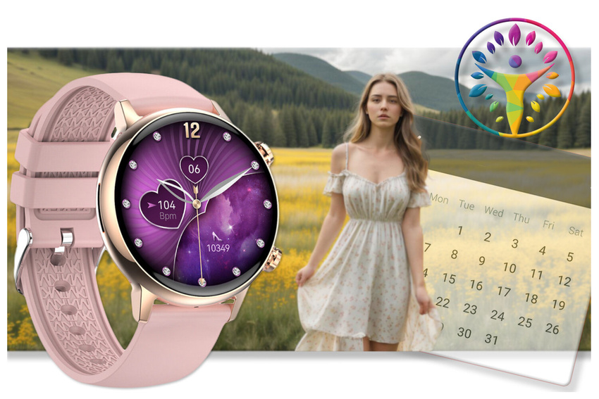 WOMEN'S SMARTWATCH Rubicon RNCF09 - SPORTS MODES, SNOW MONITOR (sr054a)