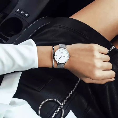 ZEGAREK DAMSKI DANIEL WELLINGTON DW00100164 - PETITE STERLING (zw500c)