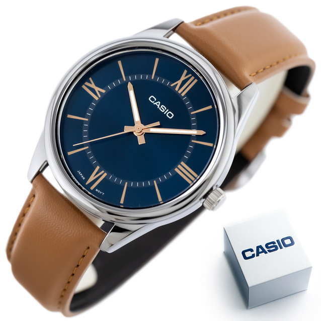 ZEGAREK MĘSKI CASIO MTP-V005L-2B5 + BOX (zd225c)