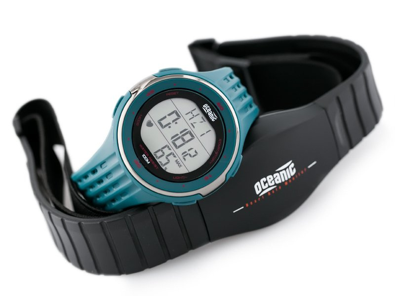 OCEANIC OC-103-04 MEN'S WATCH - PULSOMETER + BIRTH BELT - WR100 (ze012c)