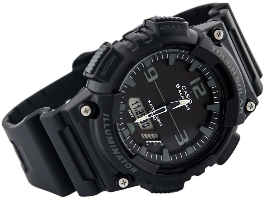 ZEGAREK MĘSKI CASIO AQ-S810W-1A2V (zd044b) - SOLAR POWERED + BOX