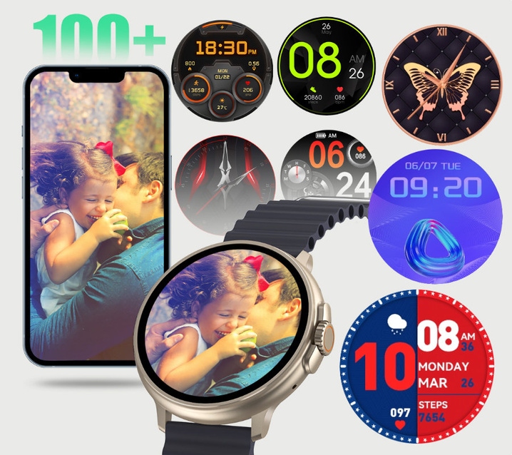 SMARTWATCH UNISEX Rubicon RNCF15 - BLUETOOTH CALL, WIRELESS CHARGING (sr057c)