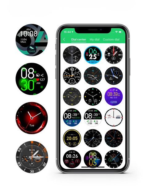 SMARTWATCH MĘSKI G. Rossi SW018-5 black/blue (sg012e) WŁASNE TARCZE