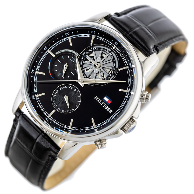 TOMMY HILFIGER MEN'S WATCH 1710605 Steward Open Heart + BOX