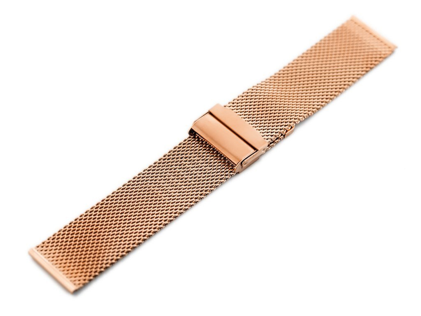 Bransoleta Pacific M8 - siatka HQ - rosegold 22mm