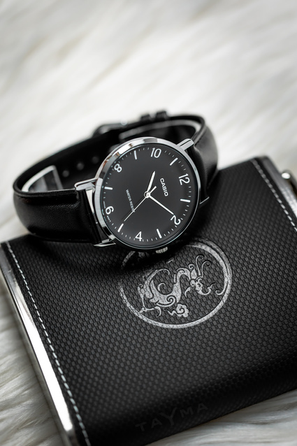 ZEGAREK MĘSKI CASIO  MTP-VT03L-1B + BOX