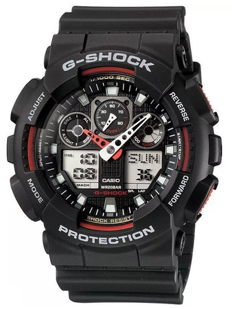 ZEGAREK MĘSKI CASIO G-SHOCK GA-100-1A4ER (zd135c) + BOX